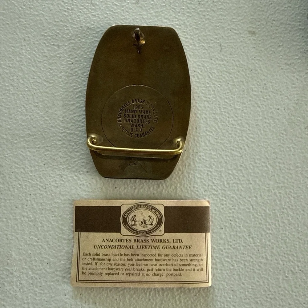 Bechtel Brass Belt Buckle Maghreb–Europe Gas Pipeline project 1994–96  Algeria